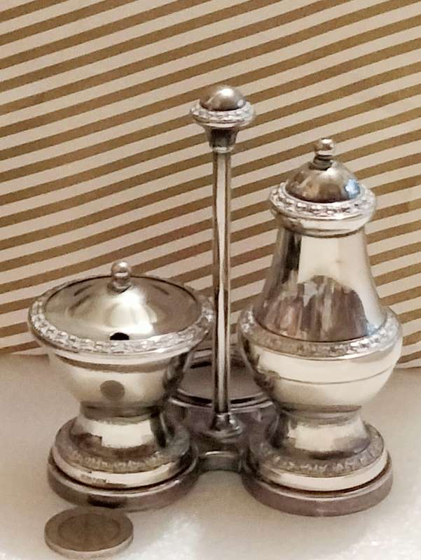 Salts IANTHE England -PEPPER Pot -Mustard Pot Lid + liner Look at my Buy Now listings No Waiting