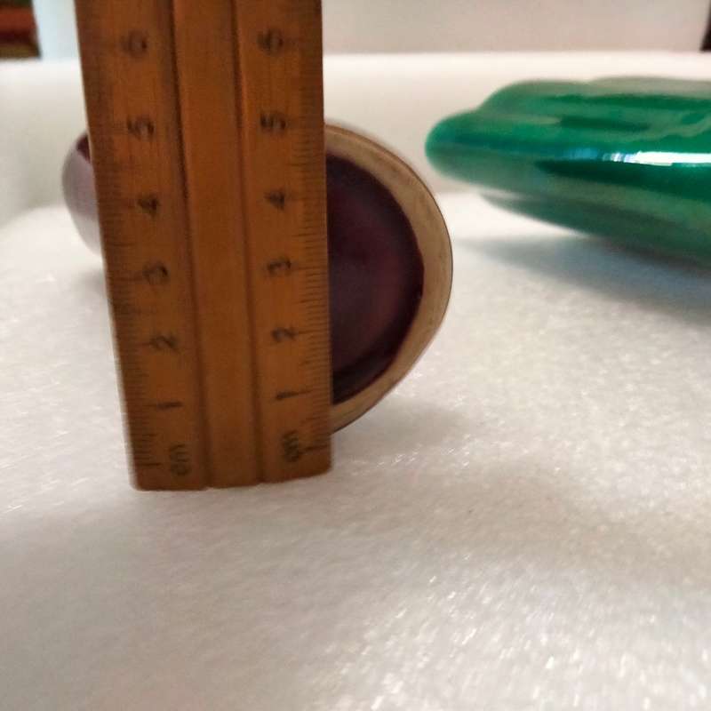 VASE - 3 tube Openings Maroon Ceramic LOOK At My BUY NOW Listings NO WAITING