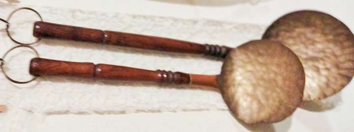 2  Brass Spoons big to hang in Wall  Look at my Buy Now listings No Waiting