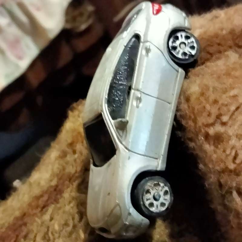 Model car 1 Maisto BMW X6 silver+1 Pawa R Clash green+Power Ranger Orange 1 wheel gone