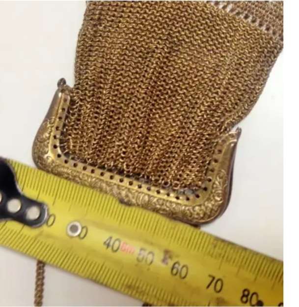 1940 Chain Mail Purse Gilt Metal LOOk At My BUY NOW LISTINGS  NO WAITING Waiting
