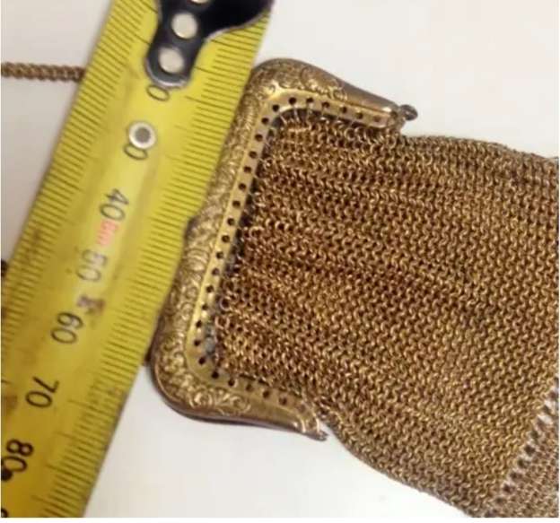 1940 Chain Mail Purse Gilt Metal LOOk At My BUY NOW LISTINGS  NO WAITING Waiting