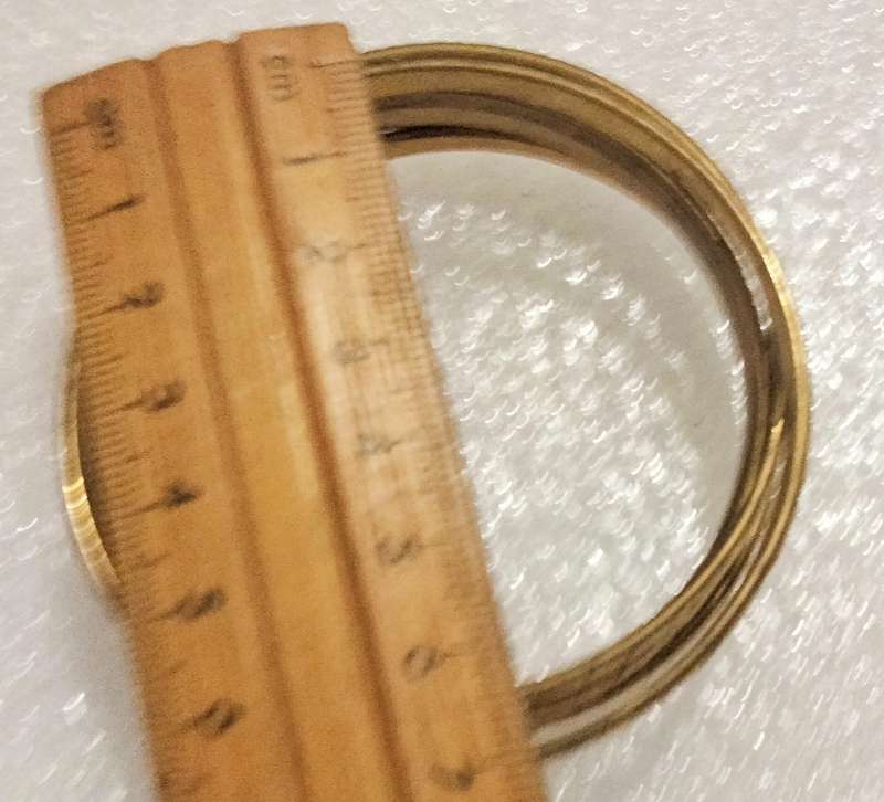 6 Bangles 1 Mother of Pearl brass stripe 5 thin stacker bangles yellow metal embossed pattern pretty