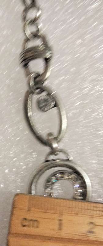2 -1 Bangle solid Mother of Pearl black+cream triangle+1 Bracelet crystal pavsilver tone metal links