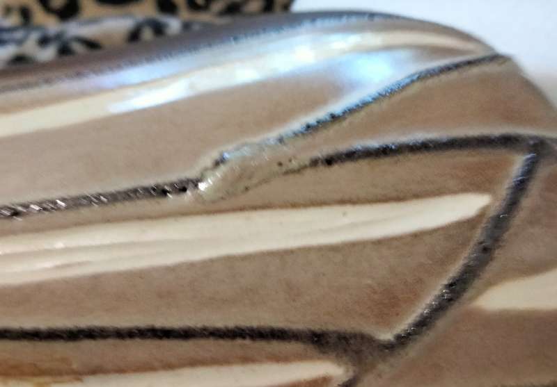 Art Pottery Pitcher West Germany mid century retro Slip Glaze