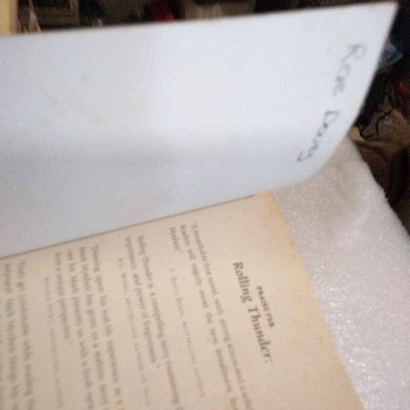 Mark Mynheir -Rolling Thunder - PB 2005 Book soft cover Pre-owned