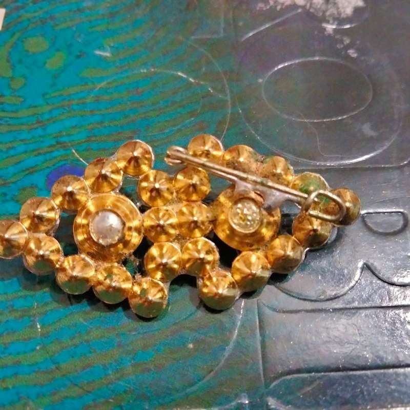 Brooch - 1 Aurora Borealis Rhinestones1950s LOOK At My Buy Now listings No Waiting