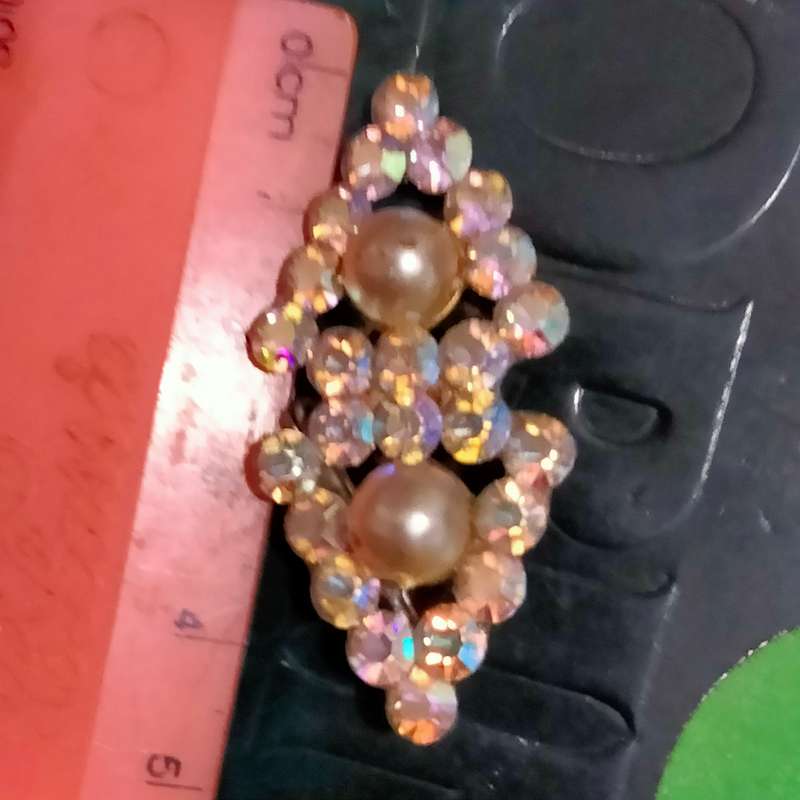 Brooch - 1 Aurora Borealis Rhinestones1950s LOOK At My Buy Now listings No Waiting