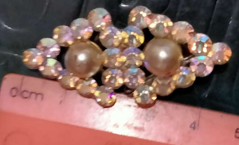 Brooch - 1 Aurora Borealis Rhinestones1950s LOOK At My Buy Now listings No Waiting