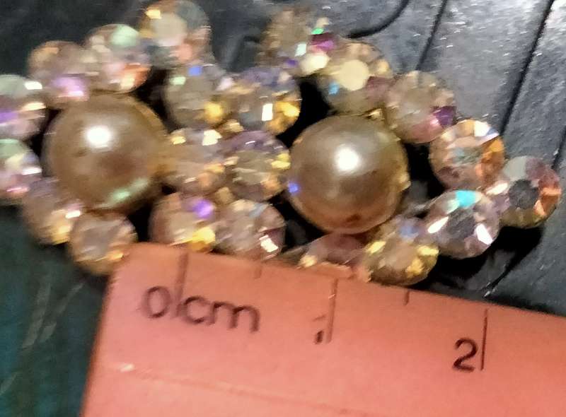 Brooch - 1 Aurora Borealis Rhinestones1950s LOOK At My Buy Now listings No Waiting