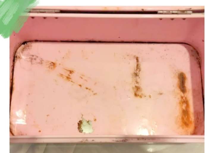 Pink Bread Tin  +Cooling rack - Distressed