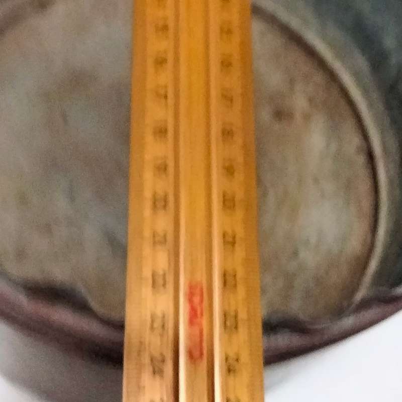 1 Vintage Copper hand beaten large Planter Top edge crimp design showing ware