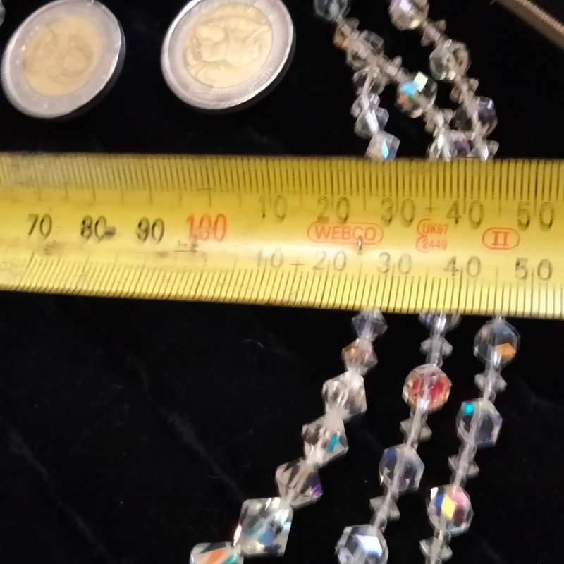 Necklace  - Aurora borealis 3 strand graduating CRYSTAL Mix Sizes Styles Clasp Marcasite Artisinal