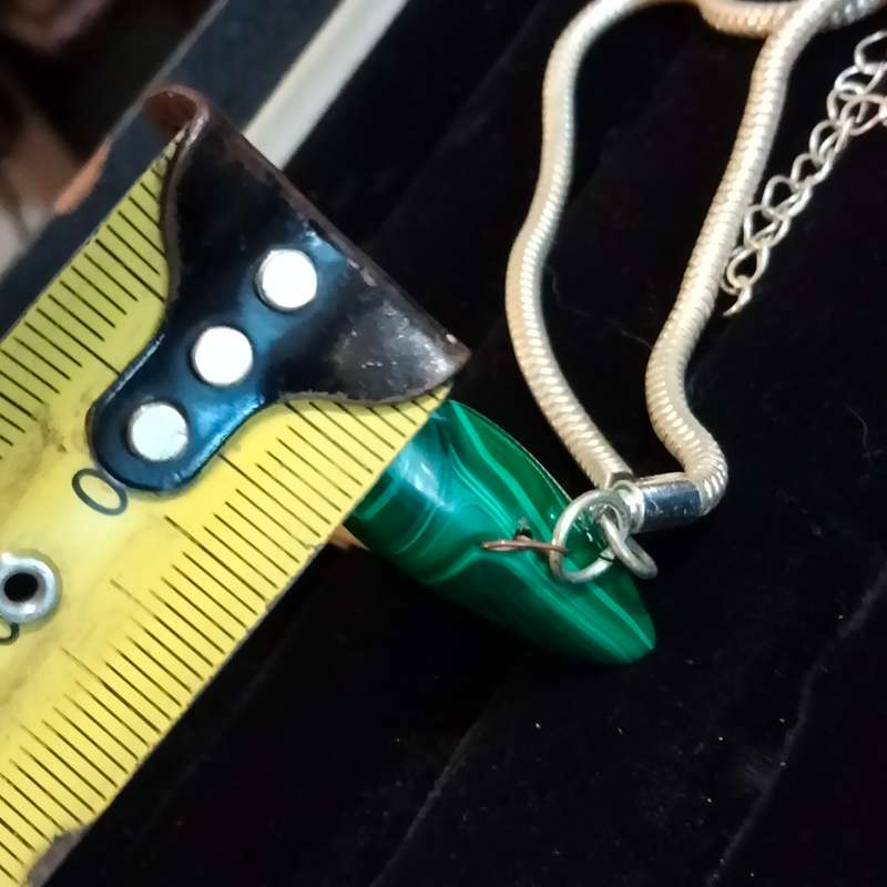 Claw handcrafted Camel bone organic+ Malachite  vintage NECKLACE Artisinal+ Snake Chain Silver plate