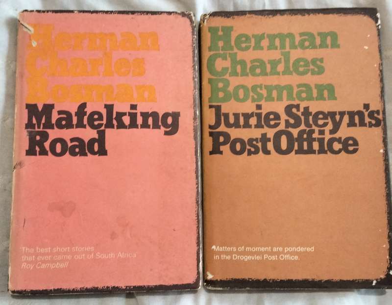 Mafeking Road 1978+Juries Steyn's Post Office 1980 Herman Charles Bosman books hard cover Pre-owned
