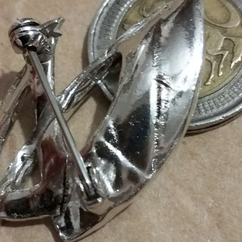 MARCASITE Brooch -1 Art Deco silver tone LOOK AT MY BUY NOW LISTINGS NO WAITING