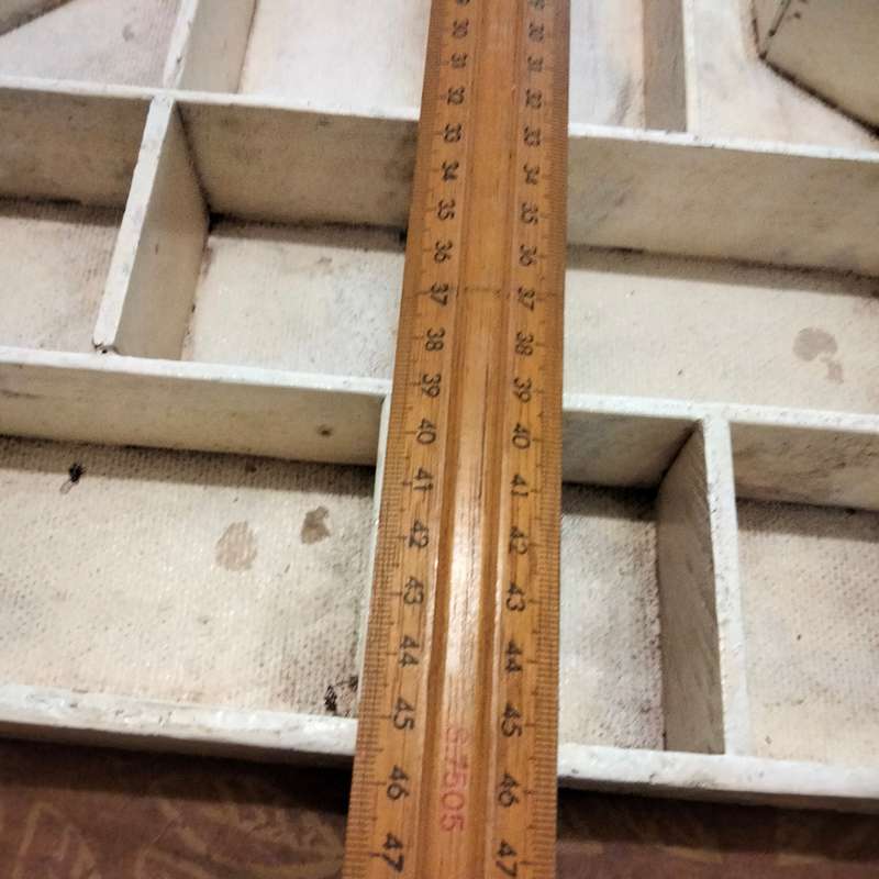 Printers Tray - Wood 27 Spaces white Unusual style
