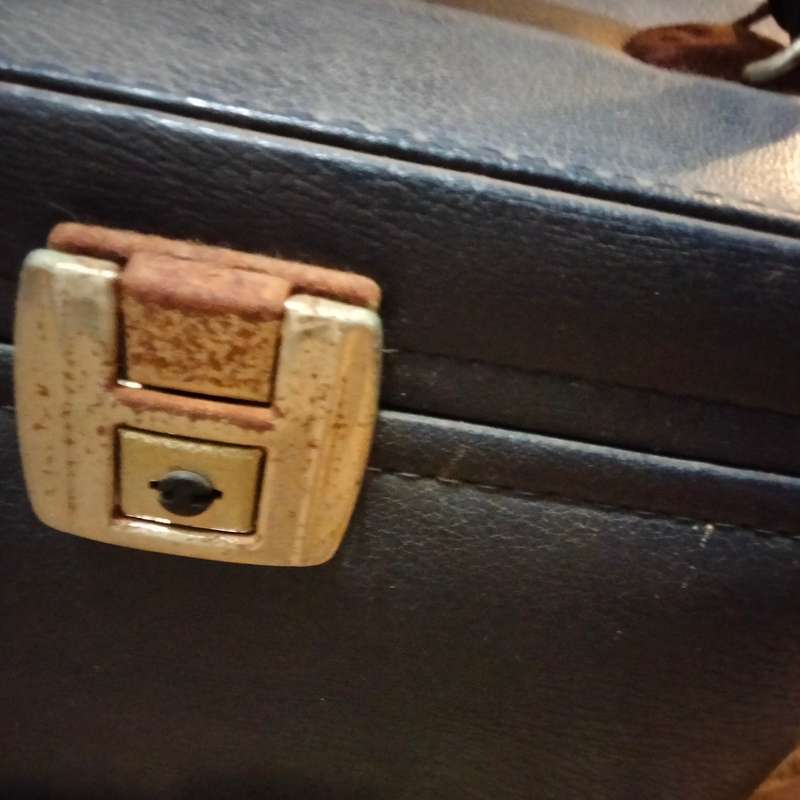 VANITY CASE Vintage - Dark Blue small mirror