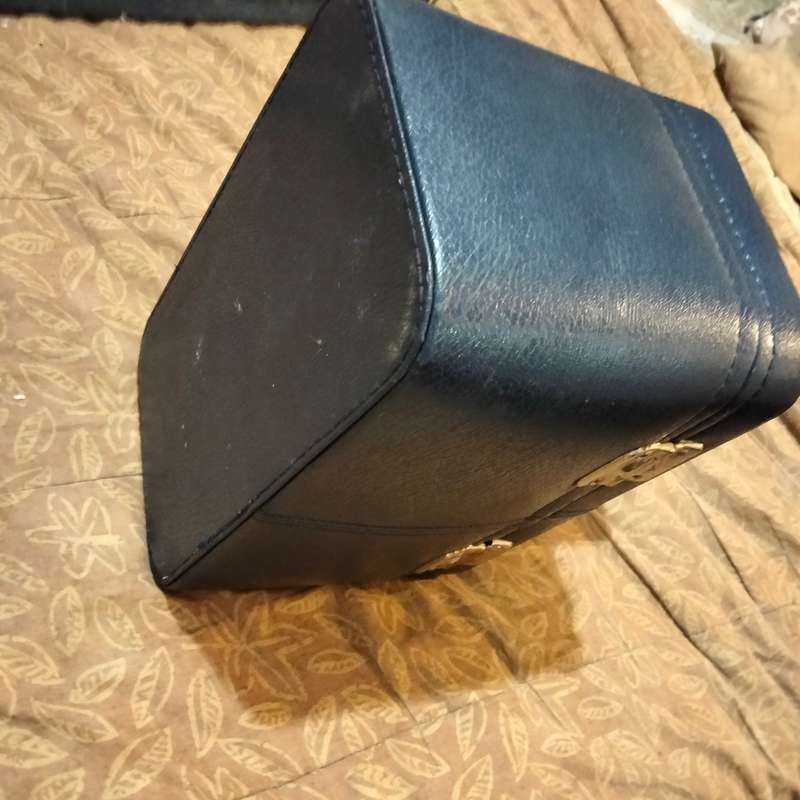 VANITY CASE Vintage - Dark Blue small mirror