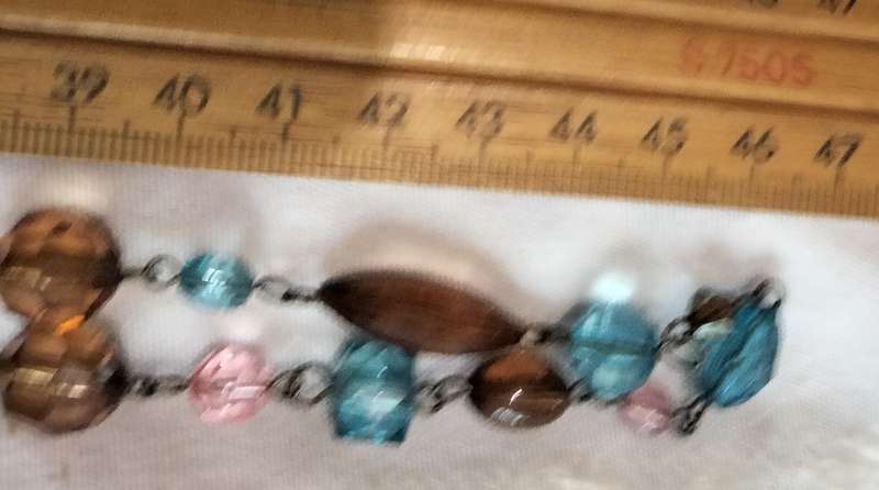 Jewelry Box blue hinged+Necklace+bracelet+leaf Heart block Damage LOOK AtMy BUY NOW items NO WAITING