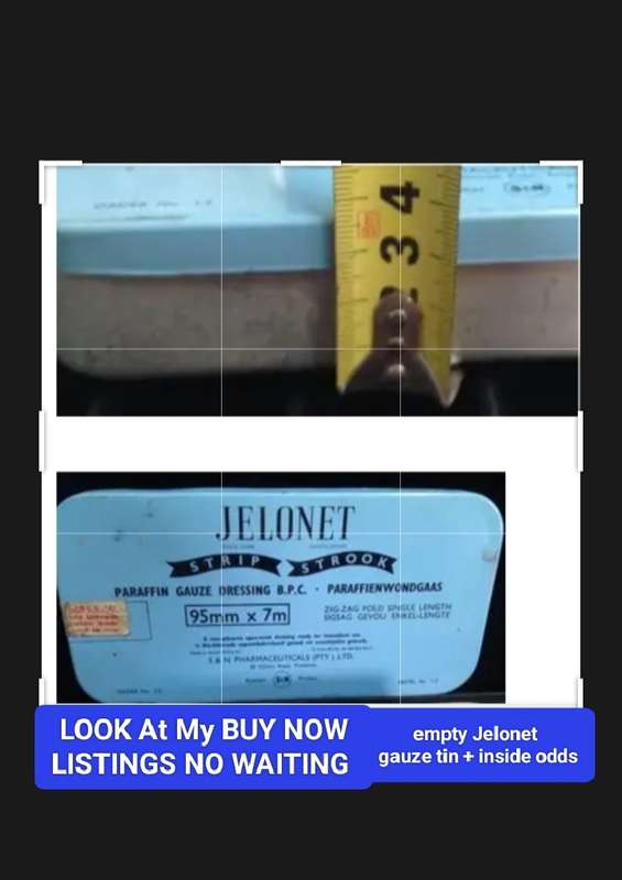 Jelonet Tin - paraffin gauze -Empty +odds