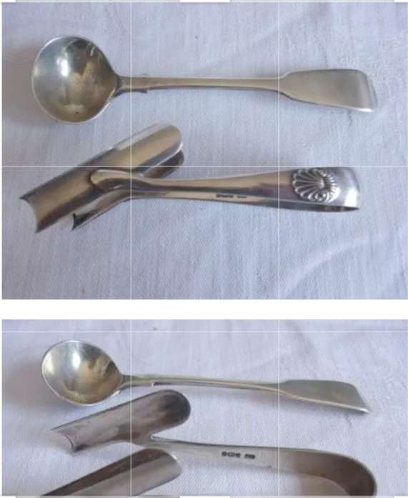 4 Antique STERLING SILVER Serving flatware LOOK AT MY BUY NOW LISTINGS NO WAITING