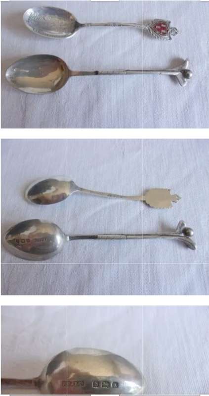 4 Antique STERLING SILVER Serving flatware LOOK AT MY BUY NOW LISTINGS NO WAITING