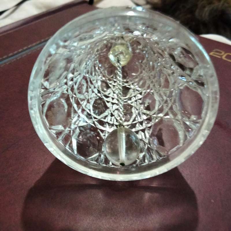 BELL Bleikristall 24% lead Crystal hob star Glass handle Knopf  GermanyLOOK at my BUY NOW-NO WAITING
