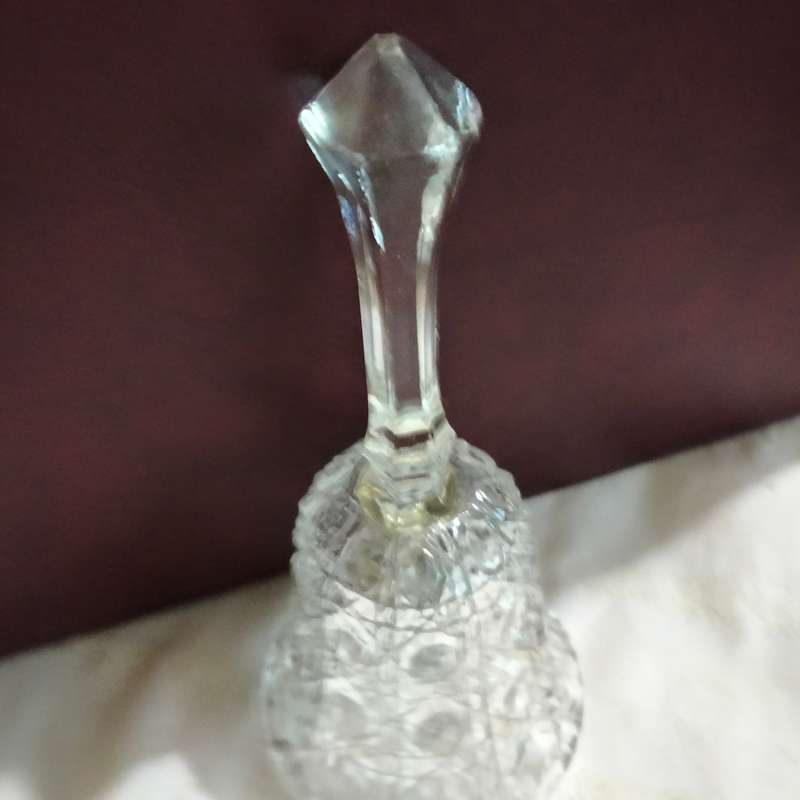 BELL Bleikristall 24% lead Crystal hob star Glass handle Knopf  GermanyLOOK at my BUY NOW-NO WAITING