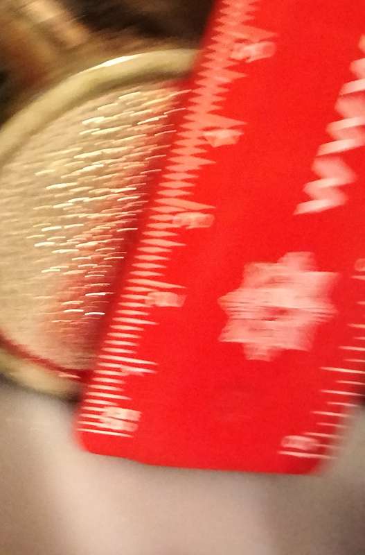 1 Trinket or Pill Box- Red stiletto Shoe + Sparkly crystals on lid -top showing ware