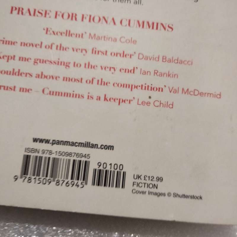 Fiona Cummins WHEN I WAS TEN - PB 2020 Book soft cover Pre-owned