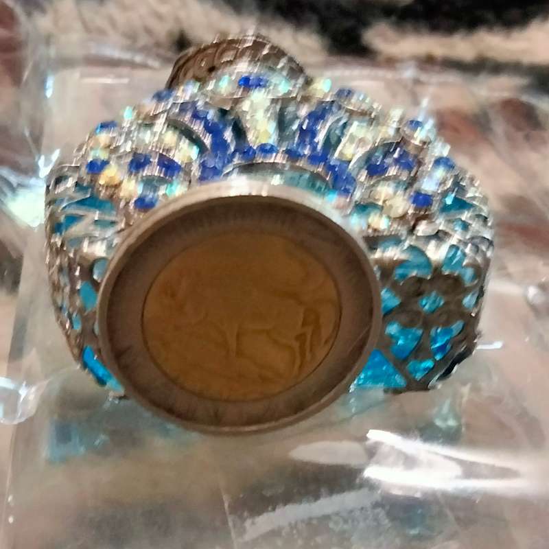 Bohemian Perfume Bottle Rhinestone Crystal Mesh Hand Crafted Czechoslovakia