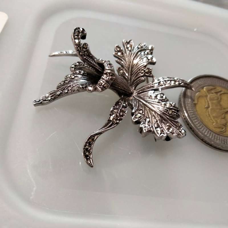 Marcasite Sterling Silver Clearly marked