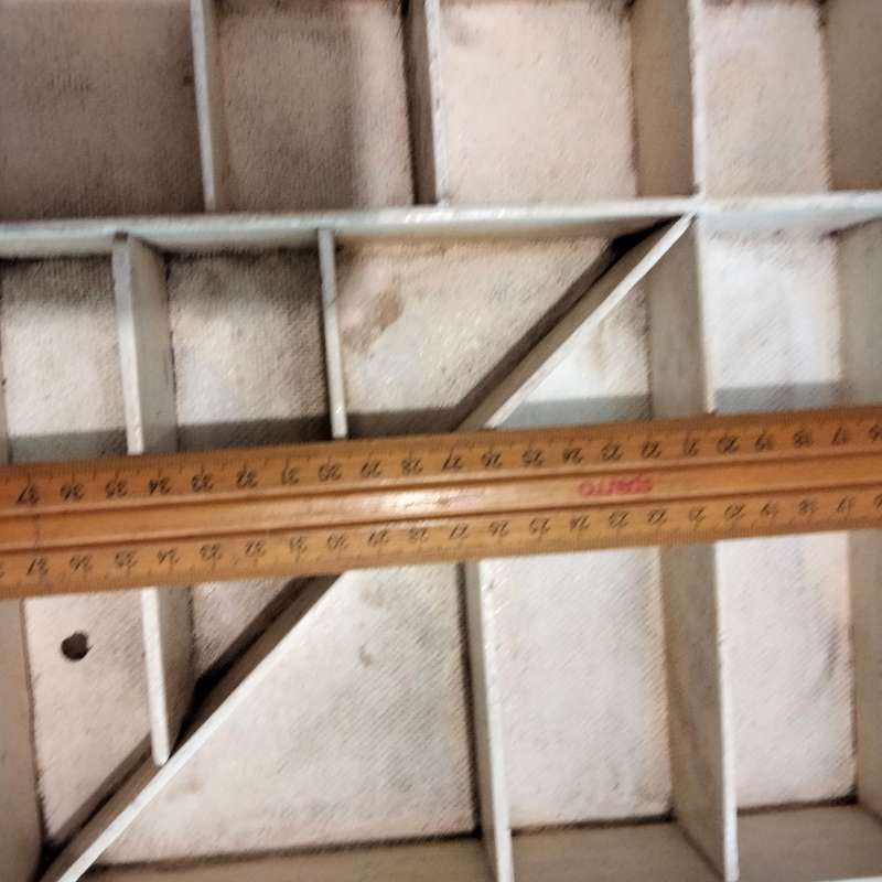 Printers Tray - Wood 27 Spaces white Unusual style
