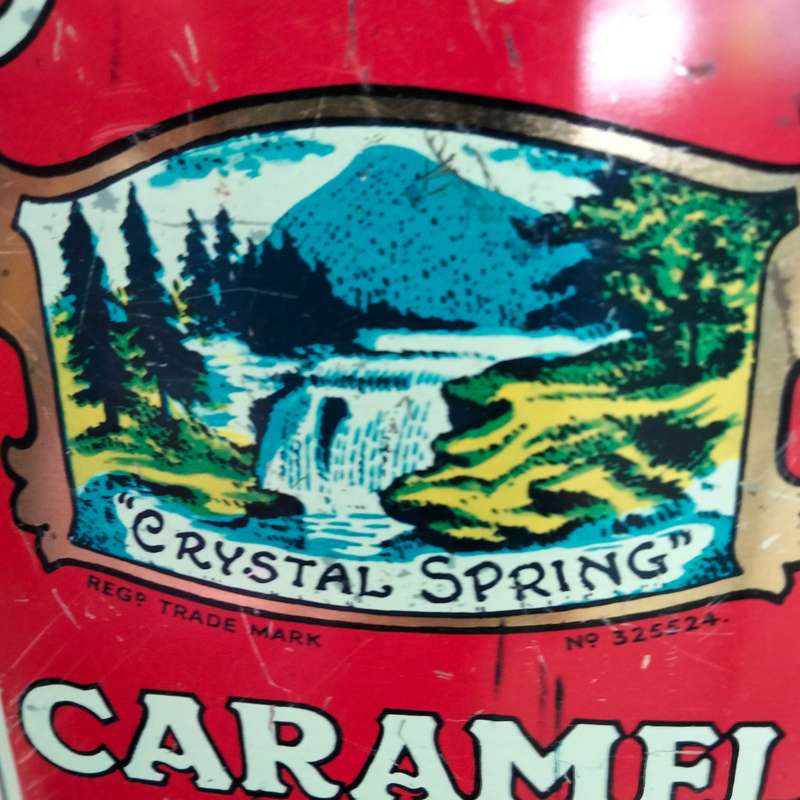Vintage TIN SLADE Caramel Toffy tin LOOK At All My BUY NOW LISTINGS NO WAITING