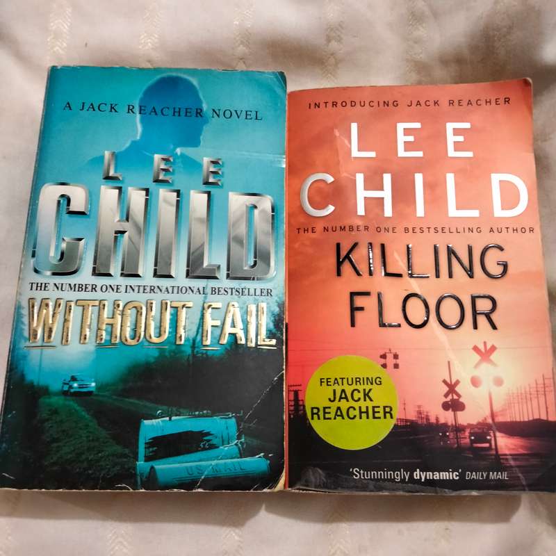 LEE CHILD- Killing Floor re issued 2010 +Without Fail 2002/3 Jack Reacher series softcover Pre-owned