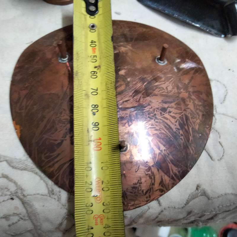 3- 2 Ashtrays Metal Enamel + Copper Rhodesia coin+1 Small jug LOOK At My BUY NOW LISTINGS NO WAITING
