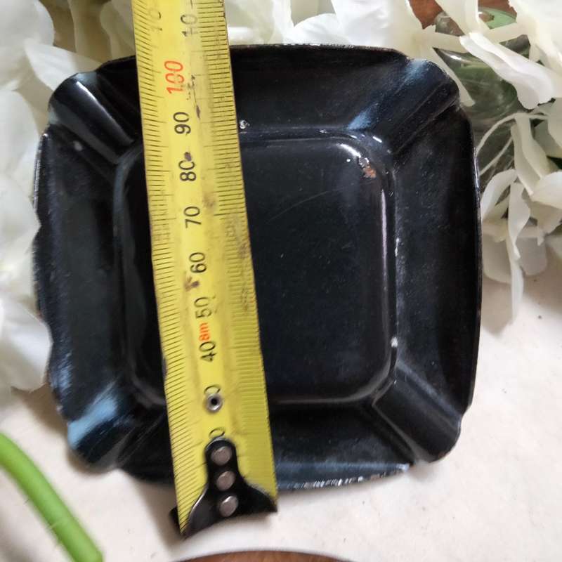 3- 2 Ashtrays Metal Enamel + Copper Rhodesia coin+1 Small jug LOOK At My BUY NOW LISTINGS NO WAITING