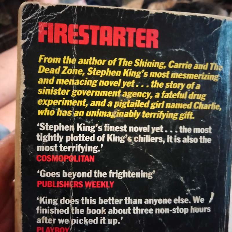 Stephen King Short stories Full Dark No Stars+ bonus story PB 2011+FIRESTART 1989Pre-owned softcover