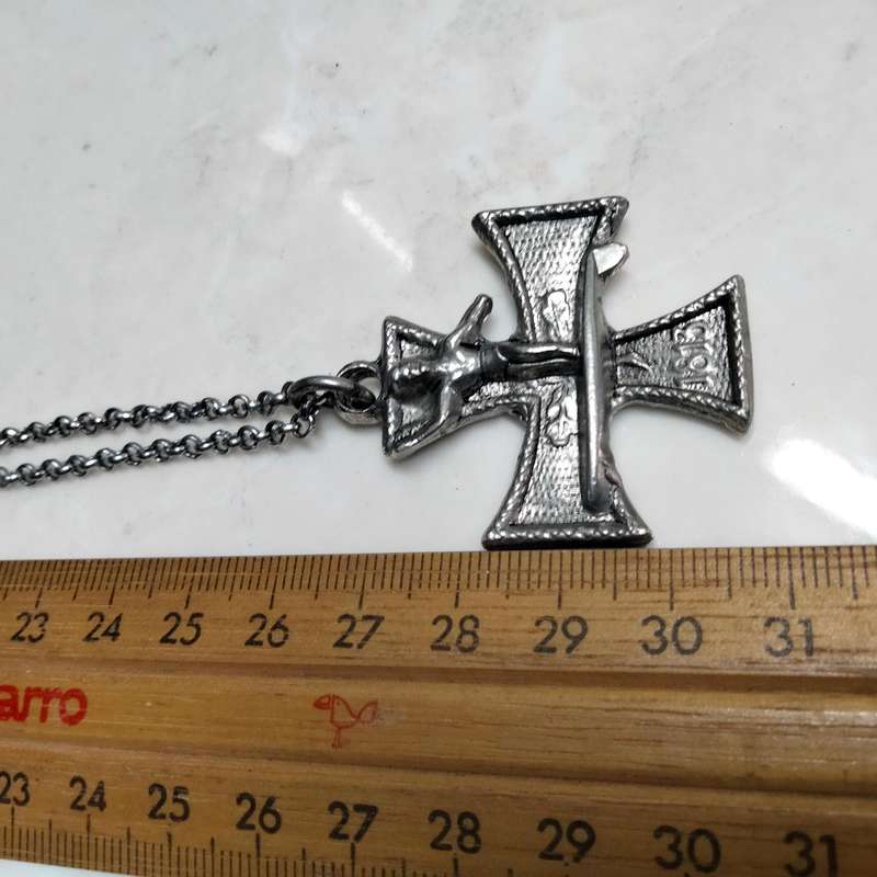 Mens accessories 3 All for 1 Bid on chains MALTESE surfer cross+Large black FOB+Multiple small medal