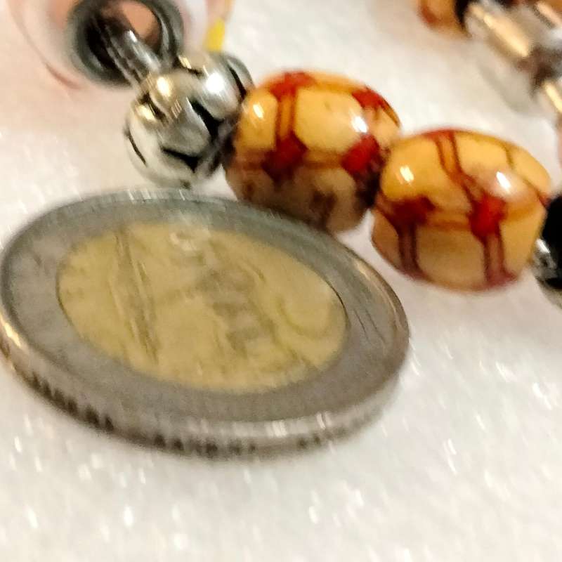 BRACELETS 2 vintage -1 European LARGE MURANO glass+1 stretch Red big Wood beads mix other