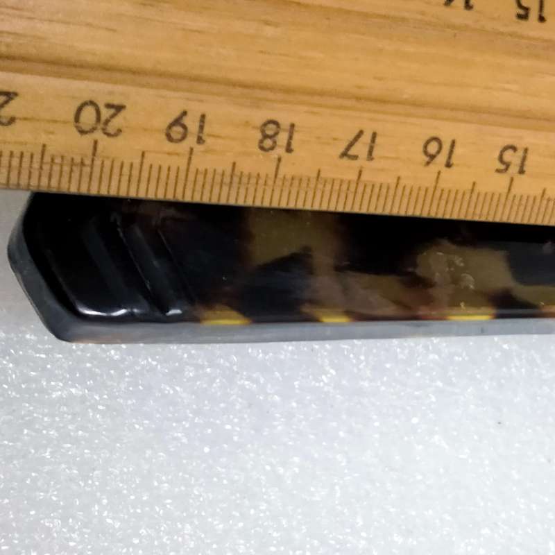 Vintage Hand held brush faux Tortoise Shell  + 1 SMALL White brush Acrylic square top