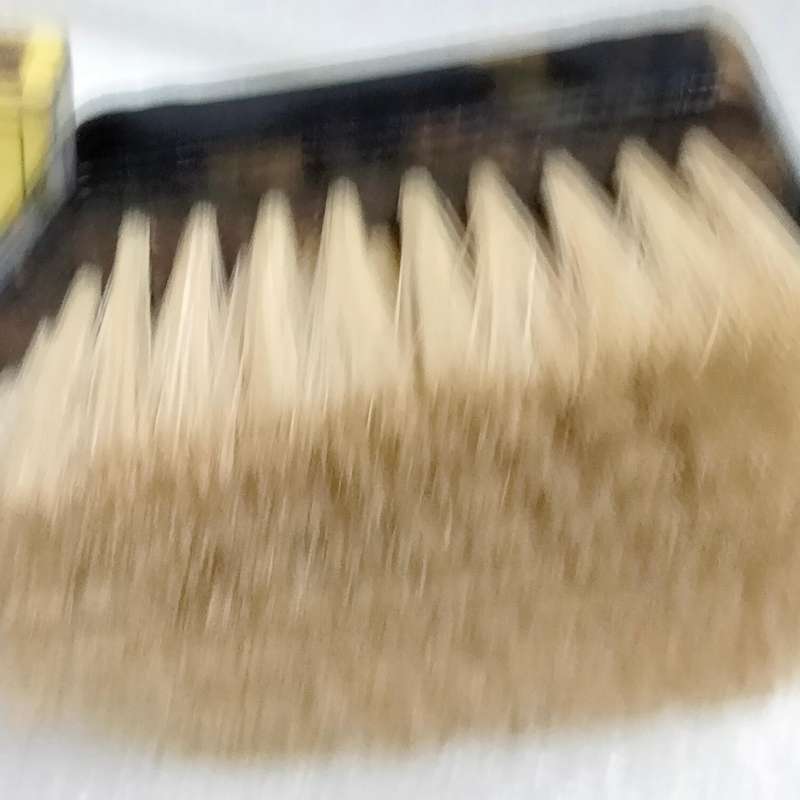 Vintage Hand held brush faux Tortoise Shell  + 1 SMALL White brush Acrylic square top