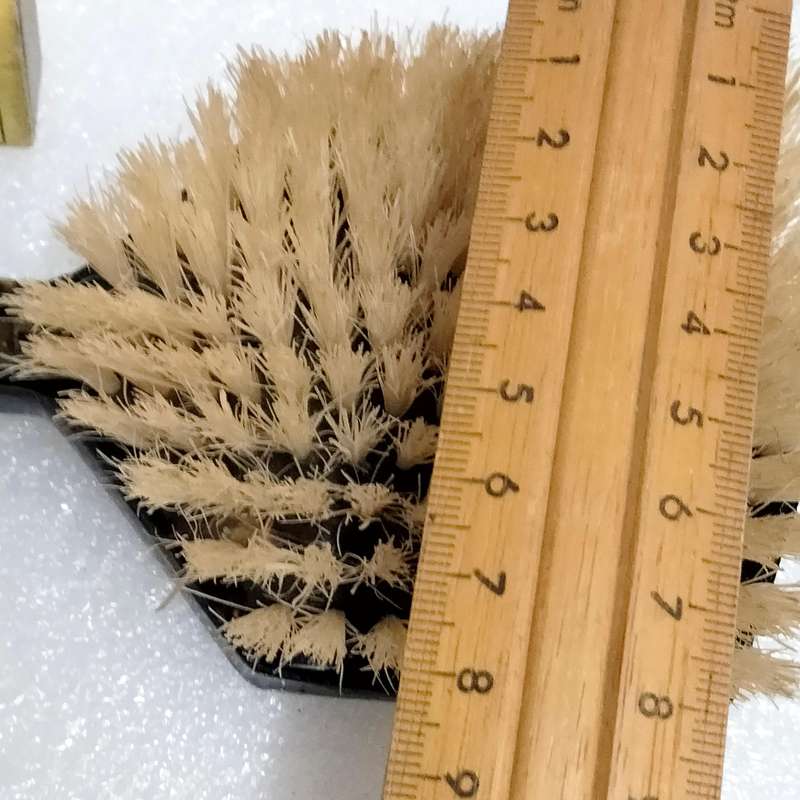 Vintage Hand held brush faux Tortoise Shell  + 1 SMALL White brush Acrylic square top