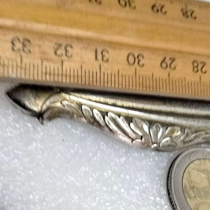 Yellow back Hand MIRROR  Art Deco style long metal handle