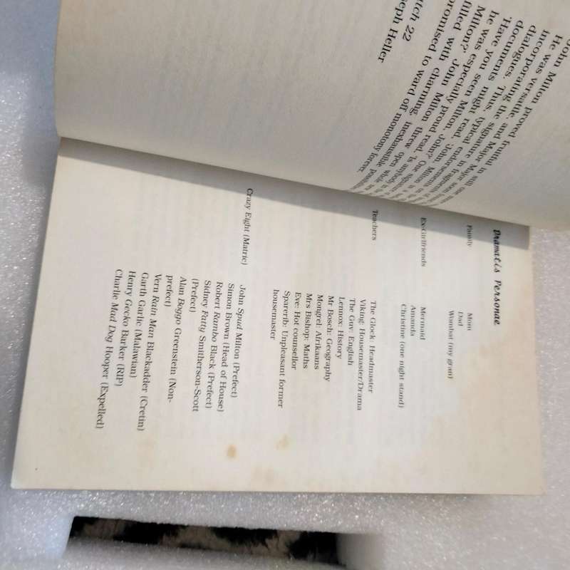 2 books -Author John Van De Ruit SPUD Learning to Fly+Exit,Pursued by a Bear- Pre-owned -Softcover