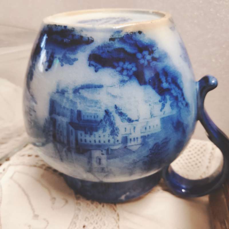 ROYAL DOULTON 1 Flow blue Jug Geneva pattern C1900 LOOK At My BUY NOW LISTINGS NO WAITING