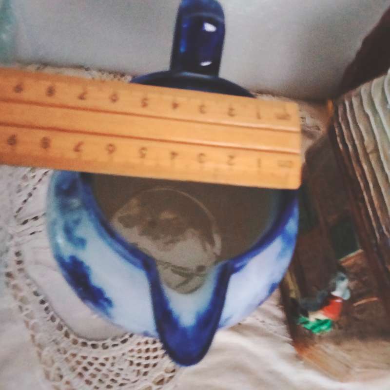 ROYAL DOULTON 1 Flow blue Jug Geneva pattern C1900 LOOK At My BUY NOW LISTINGS NO WAITING