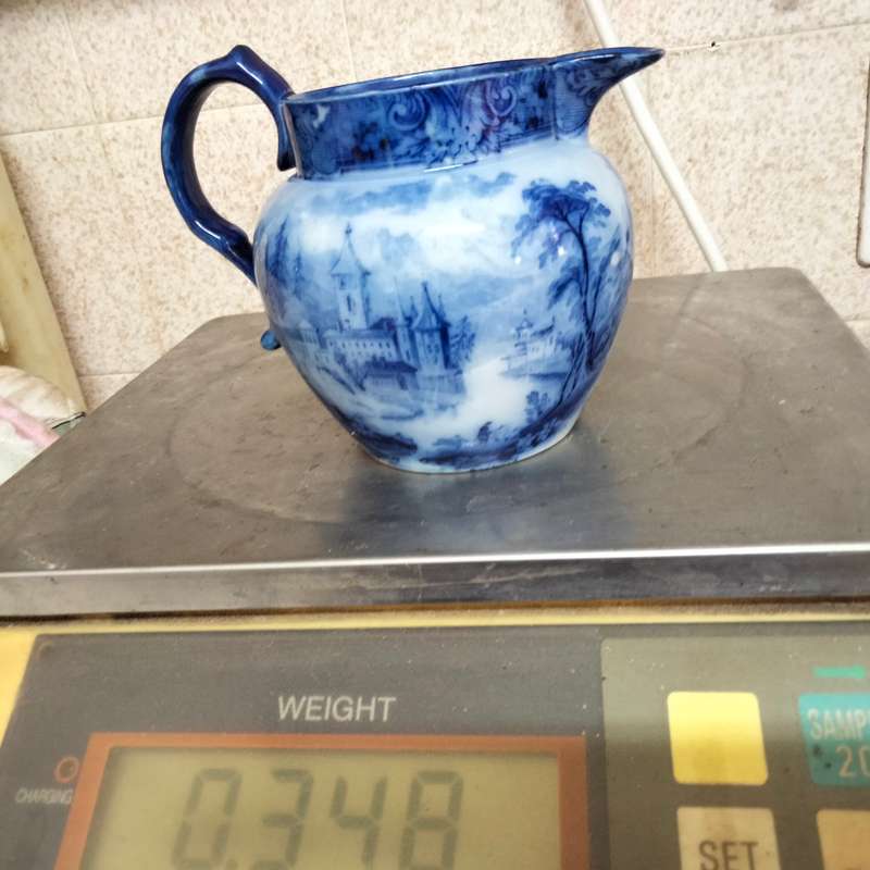 ROYAL DOULTON 1 Flow blue Jug Geneva pattern C1900 LOOK At My BUY NOW LISTINGS NO WAITING