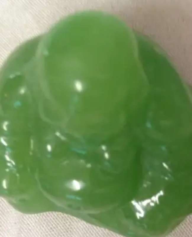 BUDDHA-FIGURINE Jade green miniature